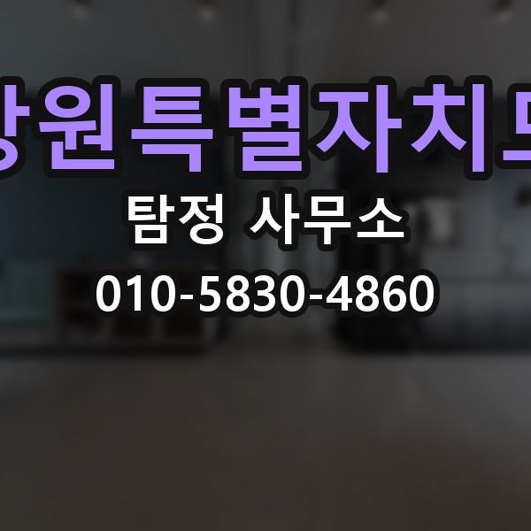 강원특별자치도 탐정 사무소 상담 전에 정리해야 할 질문