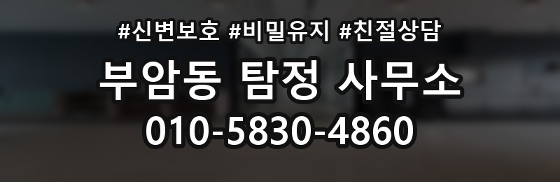 부암동 탐정 사무소 비용과 서비스 범위의 관계