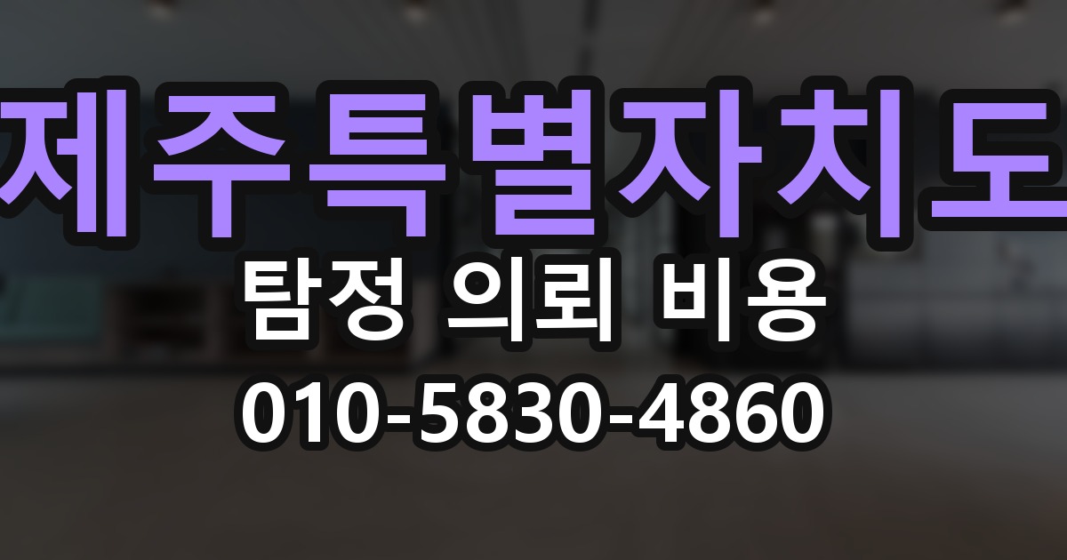 제주특별자치도 탐정 의뢰 비용 의뢰 전에 점검해야 할 사항
